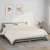 Image de vidaXL Couverture lestÃ©e CrÃ¨me clair 220x260 cm 11 kg Tissu