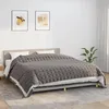 Image de Vidaxl Couverture LestÃ©e Gris 235x290 Cm 15 Kg Tissu