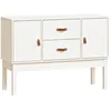 Image de vidaXL Buffet Blanc 110x40x78 cm Bois massif de pin