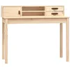 Image de vidaXL Bureau 110x50x93 cm Bois massif de pin
