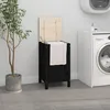 Image de vidaXL Bo?te Â¿Â¿ linge Noir 44x44x76 cm Bois massif de pin