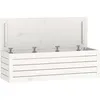 Image de vidaXL BoÃ®te de rangement Blanc 109x36,5x33 cm Bois massif de pin