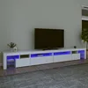 Image de vidaXL Meuble TV avec lumiÃ¨res LED Blanc 290x36,5x40 cm