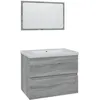 Image de vidaXL Meubles de salle de bain Sonoma gris Bois d'ingÃ©nierie
