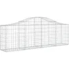 Image de Vidaxl Panier De Gabions ArquÃ© 200x30x60/80 Cm Fer GalvanisÃ©