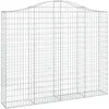 Image de Vidaxl Panier De Gabions ArquÃ© 200x30x160/180 Cm Fer GalvanisÃ©