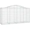Image de Vidaxl Panier De Gabions ArquÃ© 200x50x100/120 Cm Fer GalvanisÃ©