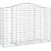 Image de Vidaxl Panier De Gabions ArquÃ© 200x50x140/160 Cm Fer GalvanisÃ©