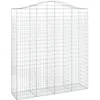 Image de Vidaxl Panier De Gabions ArquÃ© 200x50x220/240 Cm Fer GalvanisÃ©