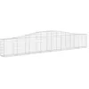Image de Vidaxl Panier De Gabions ArquÃ© 400x30x60/80 Cm Fer GalvanisÃ©