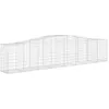 Image de Vidaxl Panier De Gabions ArquÃ© 400x50x80/100 Cm Fer GalvanisÃ©