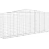 Image de Vidaxl Panier De Gabions ArquÃ© 400x50x160/180 Cm Fer GalvanisÃ©