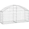 Image de Vidaxl Panier De Gabions ArquÃ© 100x30x40/60 Cm Fer GalvanisÃ©