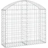 Image de Vidaxl Panier De Gabions ArquÃ© 100x30x80/100 Cm Fer GalvanisÃ©