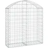 Image de Vidaxl Panier De Gabions ArquÃ© 100x30x100/120 Cm Fer GalvanisÃ©
