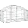 Image de Vidaxl Panier De Gabions ArquÃ© 100x50x40/60 Cm Fer GalvanisÃ©
