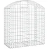 Image de Vidaxl Panier De Gabions ArquÃ© 100x50x100/120 Cm Fer GalvanisÃ©