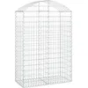 Image de Vidaxl Panier De Gabions ArquÃ© 100x50x140/160 Cm Fer GalvanisÃ©