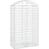 Image de Vidaxl Panier De Gabions ArquÃ© 100x50x160/180 Cm Fer GalvanisÃ©