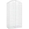 Image de Vidaxl Panier De Gabions ArquÃ© 100x50x180/200 Cm Fer GalvanisÃ©