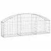 Image de Vidaxl Panier De Gabions ArquÃ© 150x30x40/60 Cm Fer GalvanisÃ©