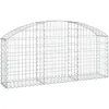 Image de Vidaxl Panier De Gabions ArquÃ© 150x30x60/80 Cm Fer GalvanisÃ©