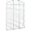 Image de Vidaxl Panier De Gabions ArquÃ© 150x30x200/220 Cm Fer GalvanisÃ©