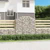 Image de Vidaxl Panier De Gabions ArquÃ© 150x50x140/160 Cm Fer GalvanisÃ©