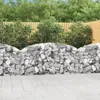 Image de Vidaxl Panier De Gabions ArquÃ© 200x30x80/100 Cm Fer GalvanisÃ©
