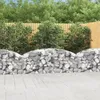 Image de Vidaxl Panier De Gabions ArquÃ© 200x50x60/80 Cm Fer GalvanisÃ©