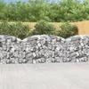 Image de Vidaxl Panier De Gabions ArquÃ© 200x50x100/120 Cm Fer GalvanisÃ©