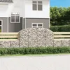 Image de Vidaxl Panier De Gabions ArquÃ© 200x50x120/140 Cm Fer GalvanisÃ©