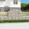Image de Vidaxl Panier De Gabions ArquÃ© 200x50x140/160 Cm Fer GalvanisÃ©