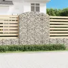 Image de Vidaxl Panier De Gabions ArquÃ© 200x50x220/240 Cm Fer GalvanisÃ©