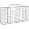 Image de Vidaxl Panier De Gabions ArquÃ© 200x50x100/120 Cm Fer GalvanisÃ©