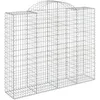 Image de Vidaxl Panier De Gabions ArquÃ© 200x50x160/180 Cm Fer GalvanisÃ©