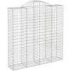 Image de Vidaxl Panier De Gabions ArquÃ© 200x50x200/220 Cm Fer GalvanisÃ©