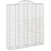 Image de Vidaxl Panier De Gabions ArquÃ© 200x50x220/240 Cm Fer GalvanisÃ©