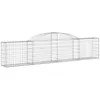 Image de Vidaxl Panier De Gabions ArquÃ© 300x30x60/80 Cm Fer GalvanisÃ©