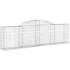 Image de Vidaxl Panier De Gabions ArquÃ© 300x30x80/100 Cm Fer GalvanisÃ©