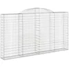 Image de Vidaxl Panier De Gabions ArquÃ© 300x30x160/180 Cm Fer GalvanisÃ©