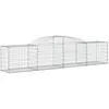 Image de Vidaxl Panier De Gabions ArquÃ© 300x50x60/80 Cm Fer GalvanisÃ©
