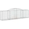 Image de Vidaxl Panier De Gabions ArquÃ© 300x50x80/100 Cm Fer GalvanisÃ©