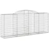 Image de Vidaxl Panier De Gabions ArquÃ© 300x50x120/140 Cm Fer GalvanisÃ©