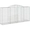 Image de Vidaxl Panier De Gabions ArquÃ© 300x50x140/160 Cm Fer GalvanisÃ©