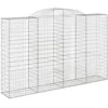 Image de Vidaxl Panier De Gabions ArquÃ© 300x50x180/200 Cm Fer GalvanisÃ©