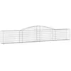 Image de Vidaxl Panier De Gabions ArquÃ© 400x30x60/80 Cm Fer GalvanisÃ©