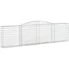 Image de Vidaxl Panier De Gabions ArquÃ© 400x30x100/120 Cm Fer GalvanisÃ©