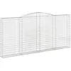 Image de Vidaxl Panier De Gabions ArquÃ© 400x30x180/200 Cm Fer GalvanisÃ©