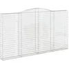 Image de Vidaxl Panier De Gabions ArquÃ© 400x30x220/240 Cm Fer GalvanisÃ©
